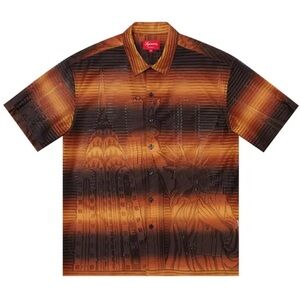 Supreme Liberty Lace Short-Sleeve Shirt 'Orange' size L men’s
